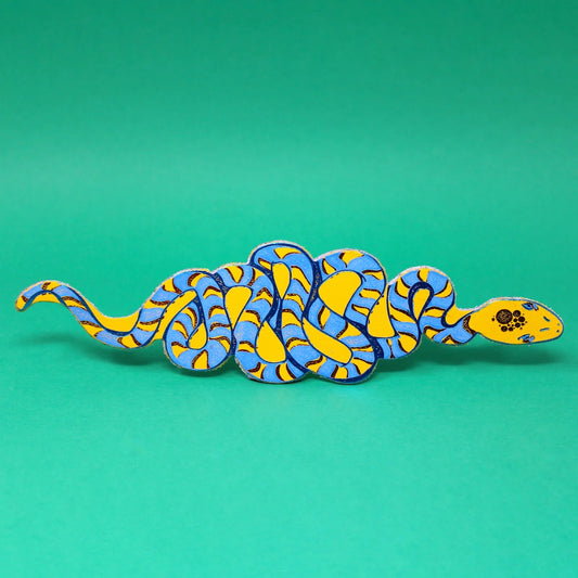 Snake Bookmark Yellow