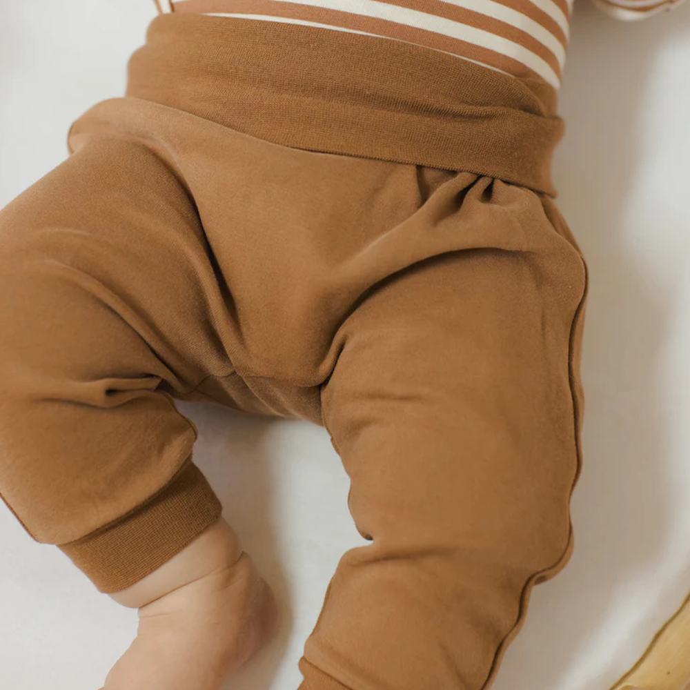 Baby Pant Set Cinnamon & Natural