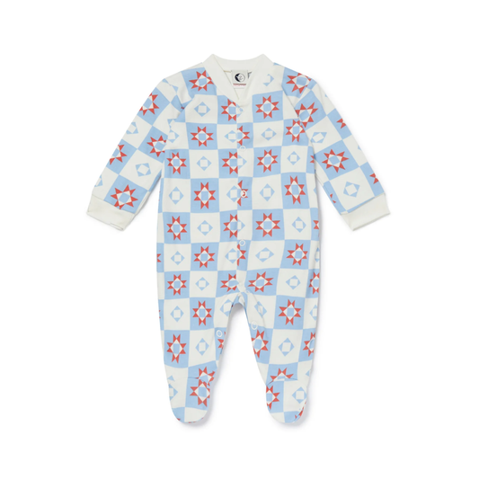 Baby Sleepsuit Patchwork Star