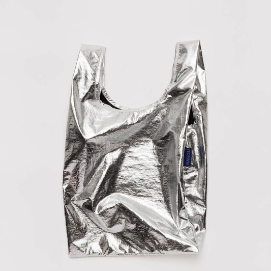 Metallic Silver Baby Baggu