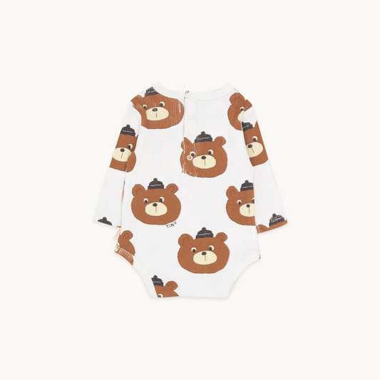 Bears Bodysuit Light Cream Heather