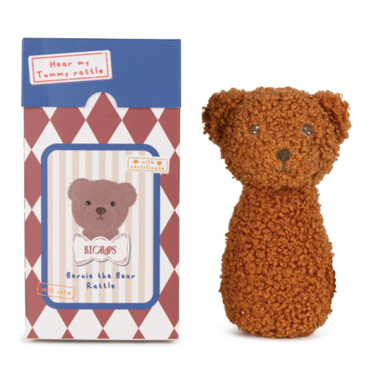 Bernie The Bear Rattle In Giftbox