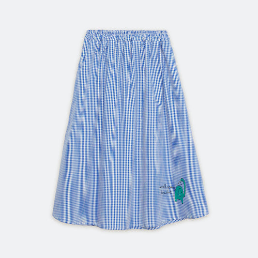 Blue Check Skirt