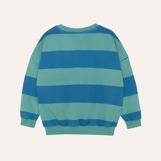 Blue Stripes Oversized Kids Sweatshirt