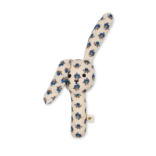 Bunny Hand Rattle Piccolo Blue