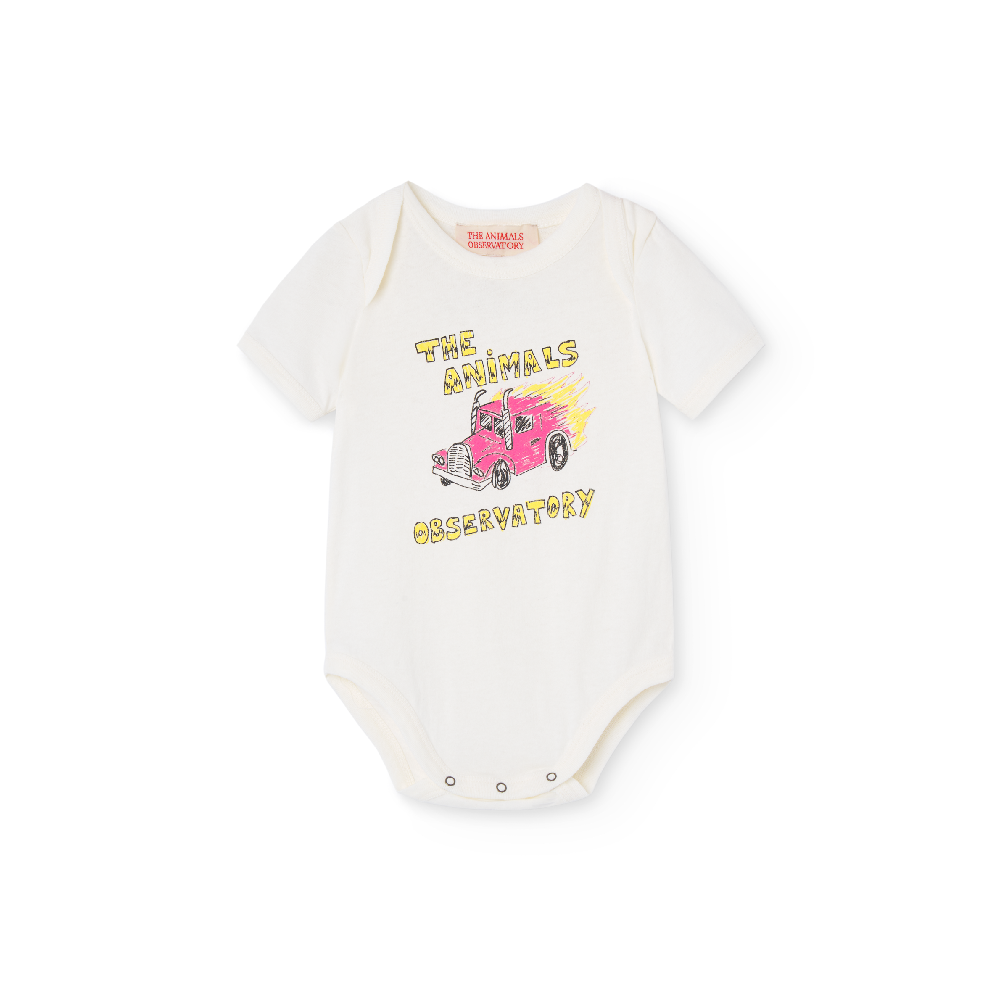 Chimpanzee Baby Bodysuit White