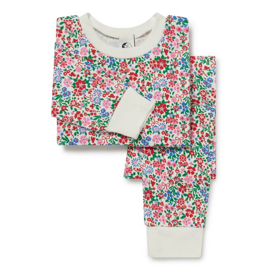 Kids Classic Pyjama Set Festive Floral