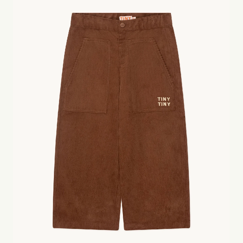 Corduroy Straight Pants Chocolate