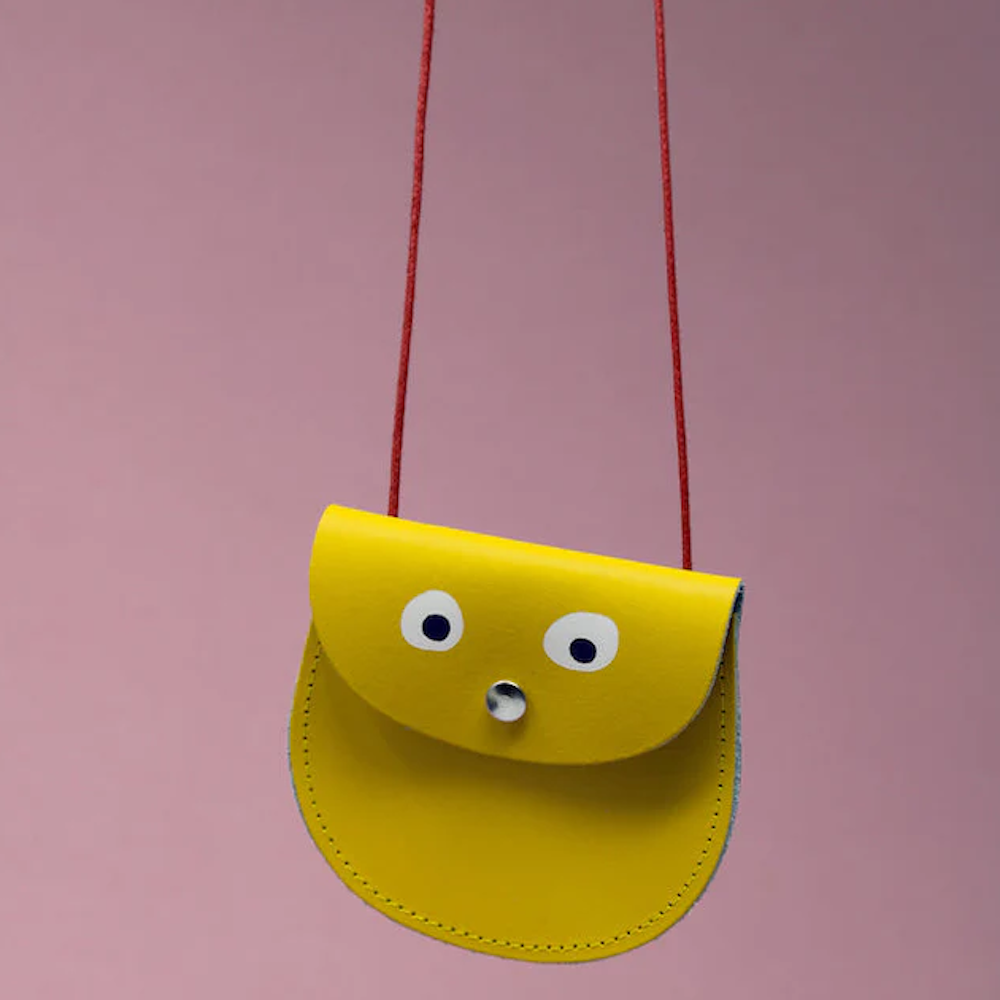 Googly Eye Pocket Purse Yellow