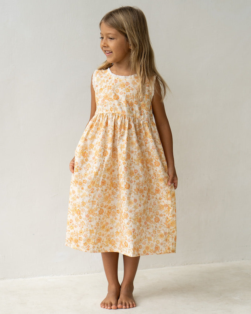 Eden Dress Buttercup Print