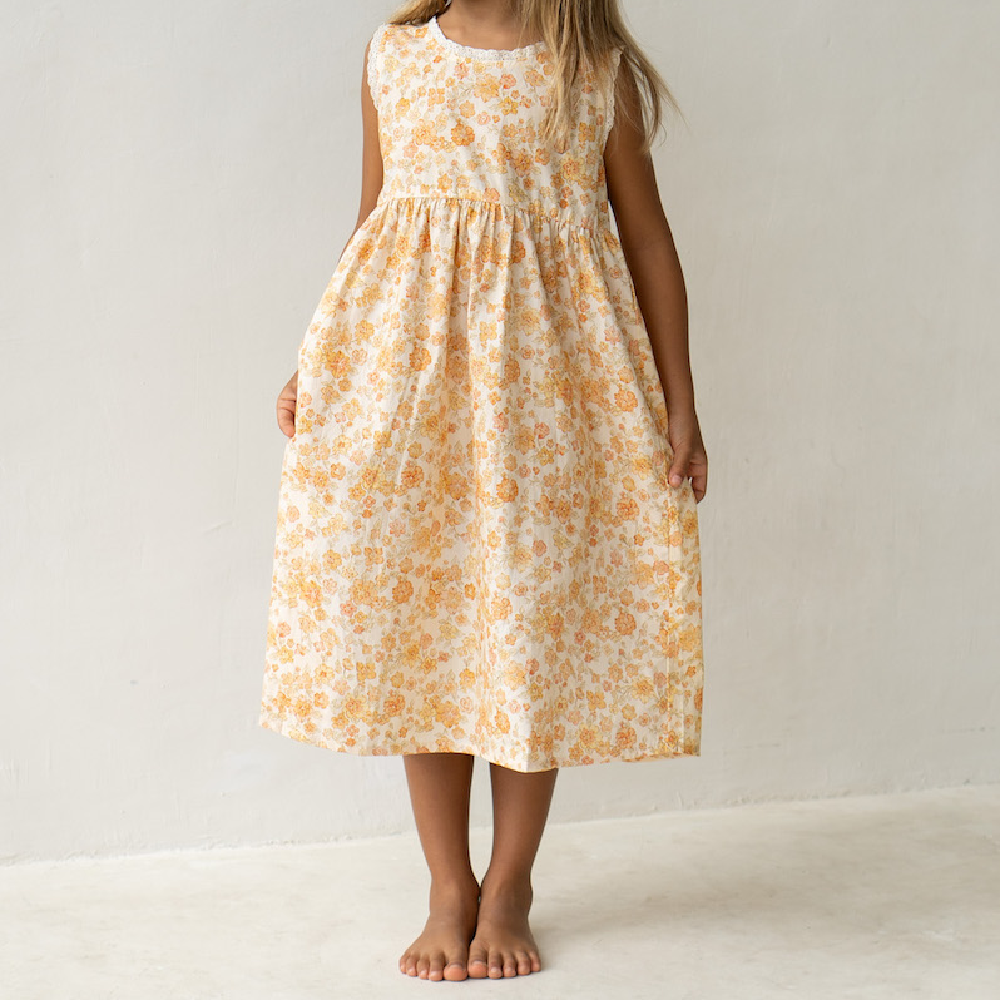 Eden Dress Buttercup Print