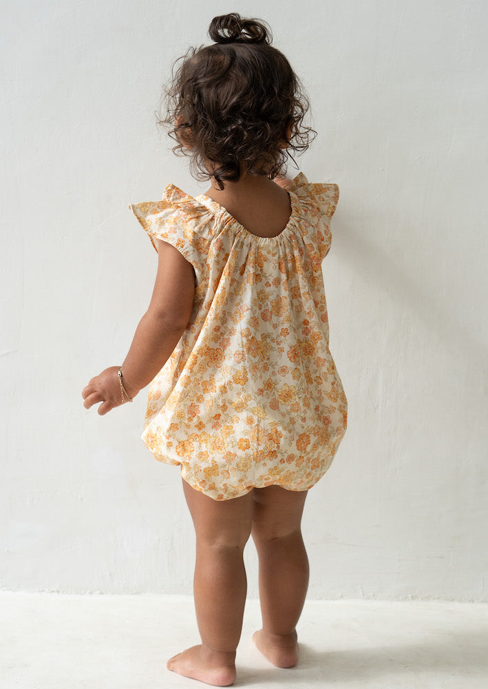 Opie Romper Buttercup Print