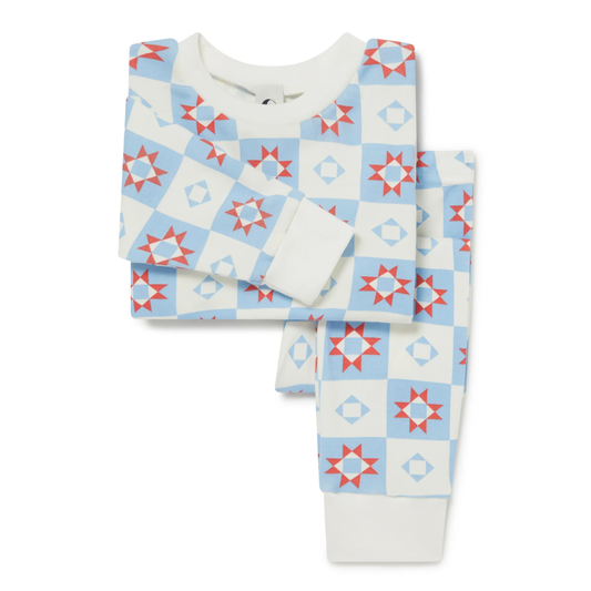 Kids Classic Pyjama Set Patchwork Star