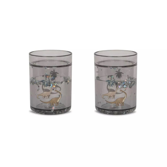 2 Pack Glitter Cups Dino