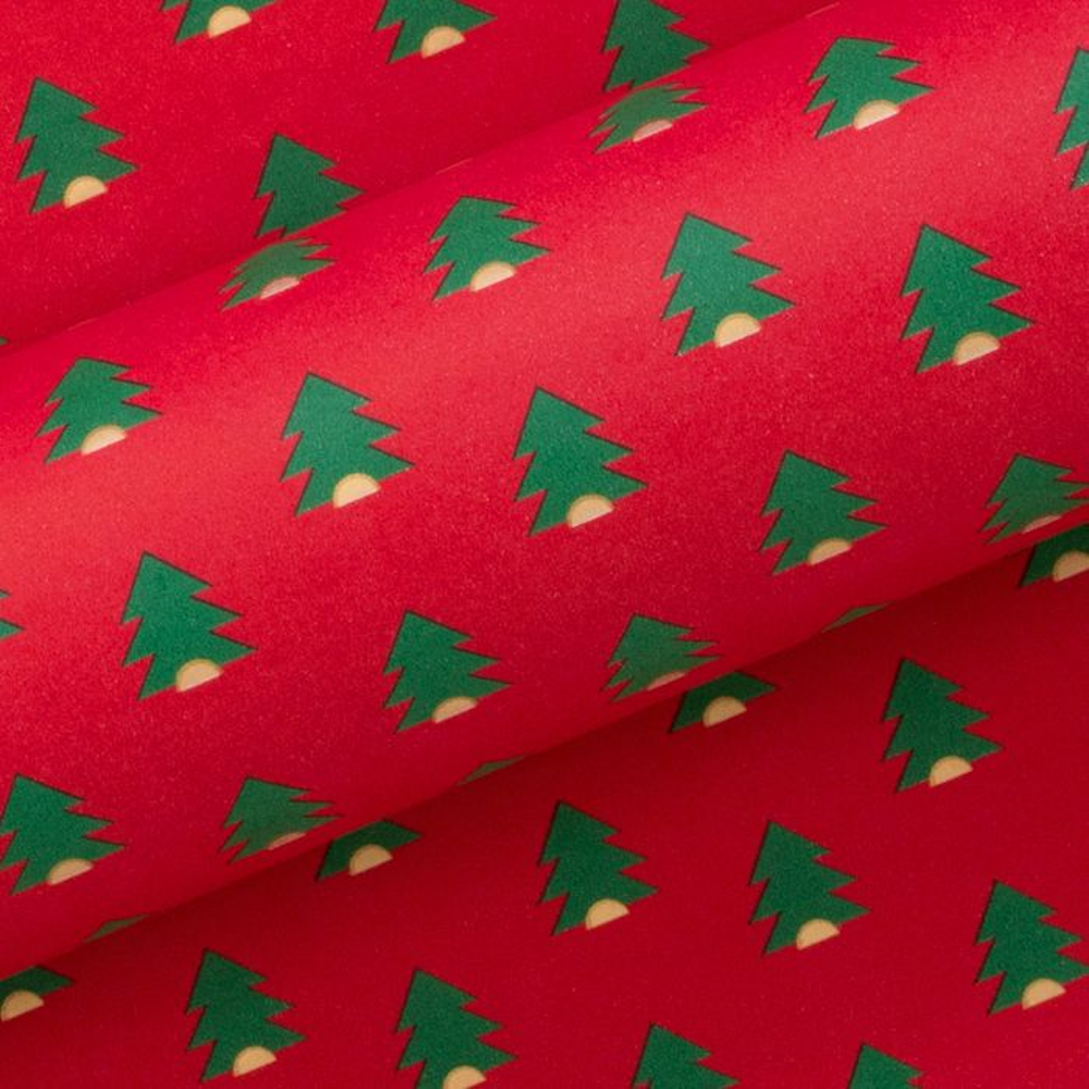 Wrapping Paper Little Pine Red/Dark Green - Store Pick Up Only