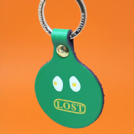 Lost Face Key Fob Green