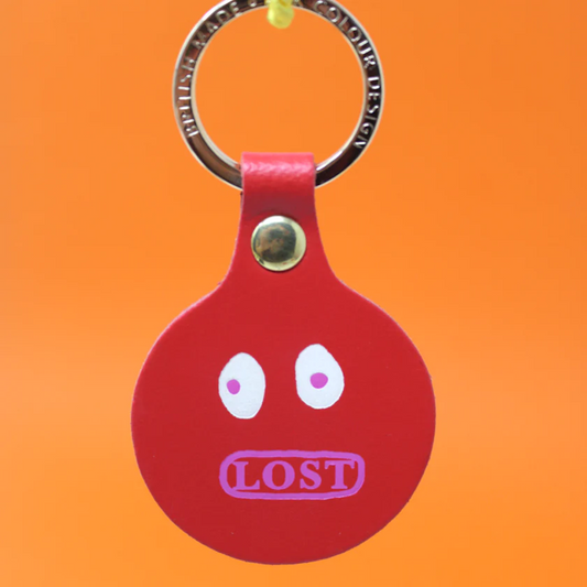 Lost Face Key Fob Red