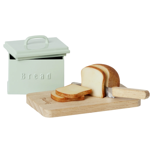 *Maileg - Miniature Toaster & Bread, Silver