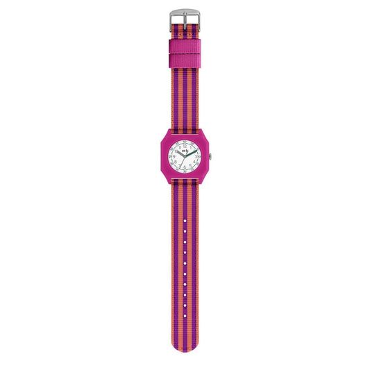 Mini Kyomo Watch Stripes Ruby Papaya