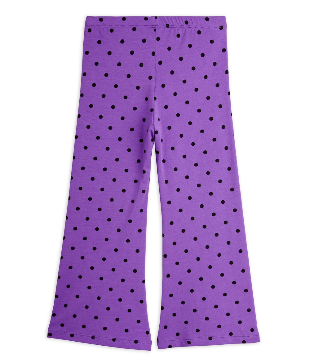 Polka Dot Flared Trousers