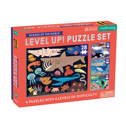 Level Up Oceans 4 Puzzle Set