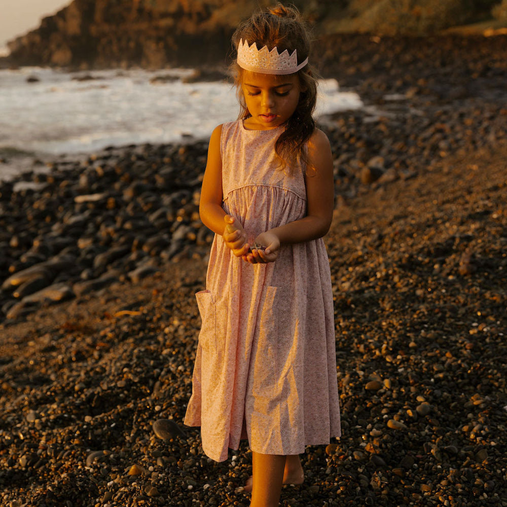 Swirl Dress Pretty Pink Wildflowers