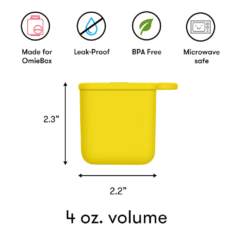 Omiedip Silicone Dip Containers Set Red & Yellow