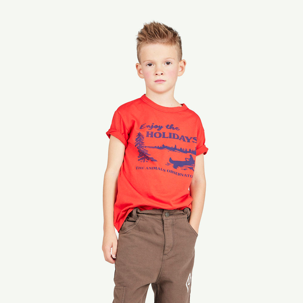 Rooster Kids T-Shirt Red