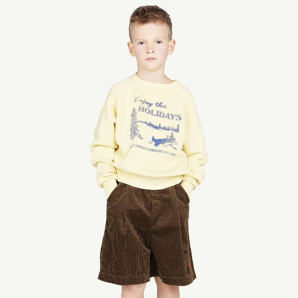 Shark Kids Sweatshirt Soft Yellow