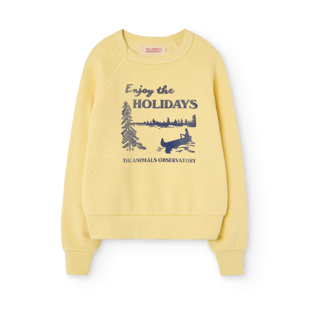 Shark Kids Sweatshirt Soft Yellow