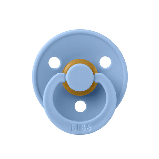 Bibs Dummy Twin Pack Sky Blue Round S1