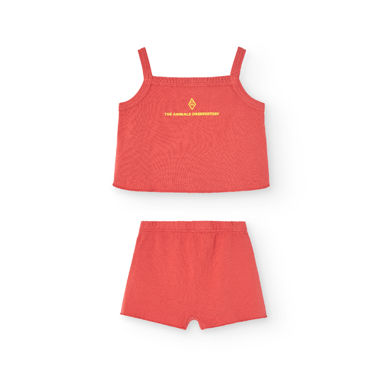 Stork Baby Set Red