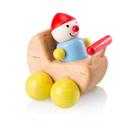 Baby Gnome's Pram Carriage Wooden Toy