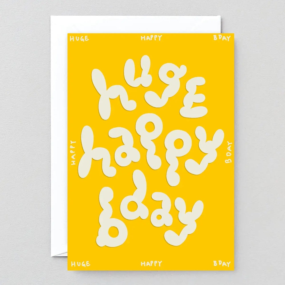 Huge Happy Bday Greeting Card