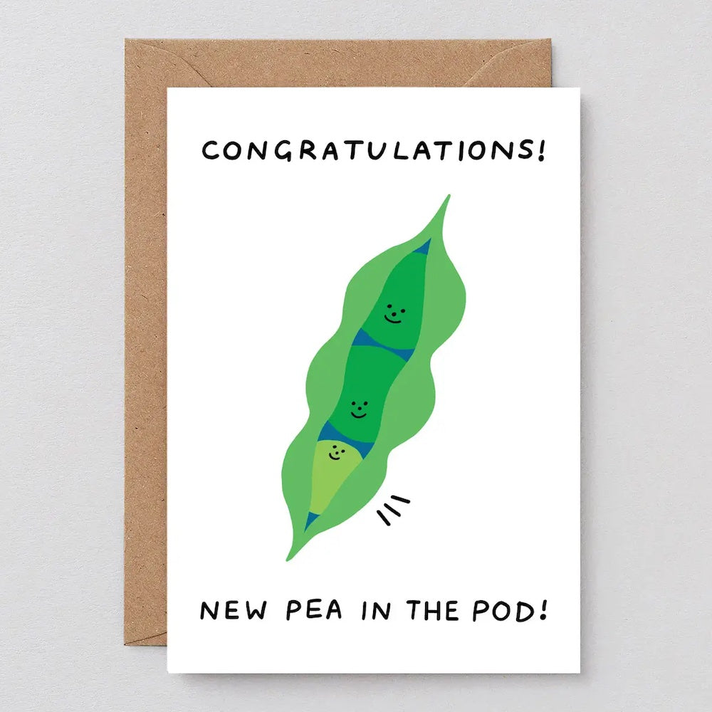 New Pea In The Pod Greeting Card