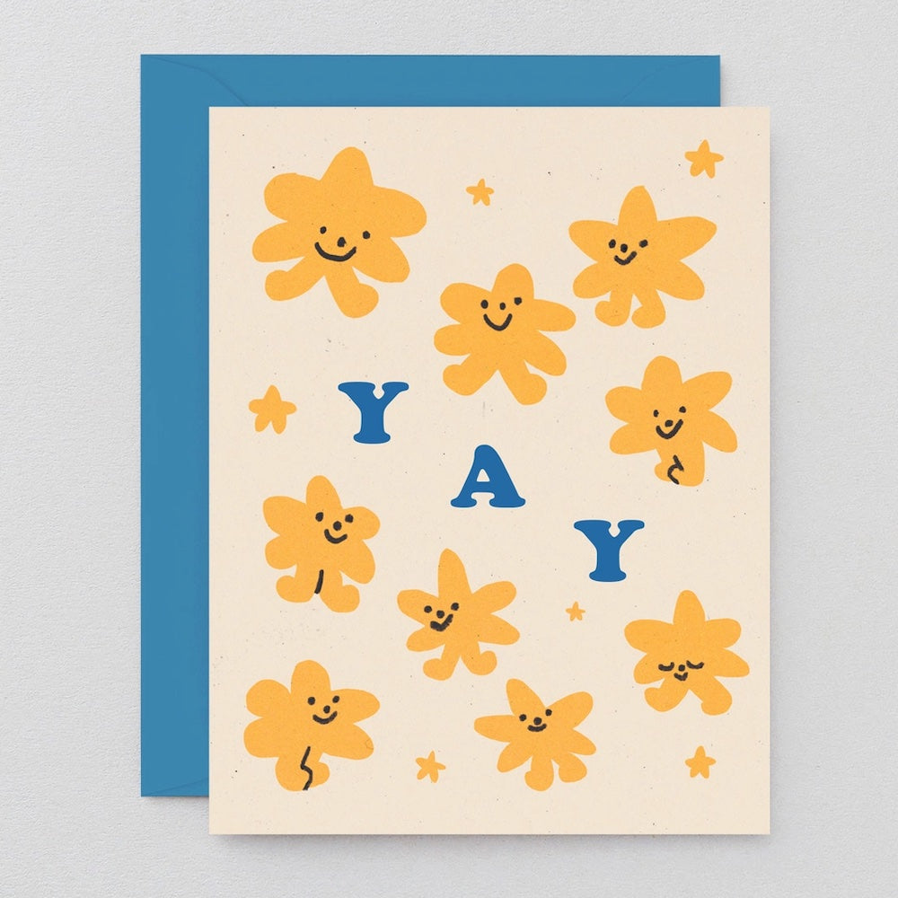 Yay Stars Greeting Card