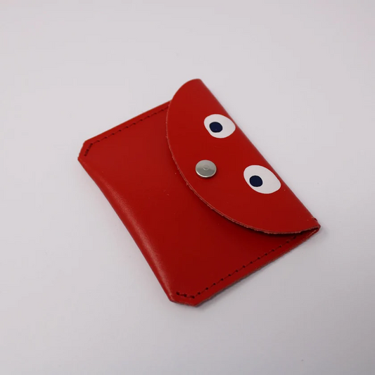 Mini Money Googly Eye Purse Red