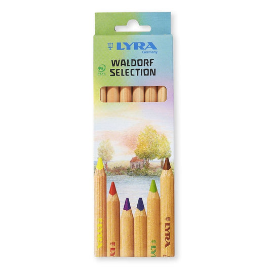 Super Ferby Pencils Waldorf 6 Colours Unlacquered