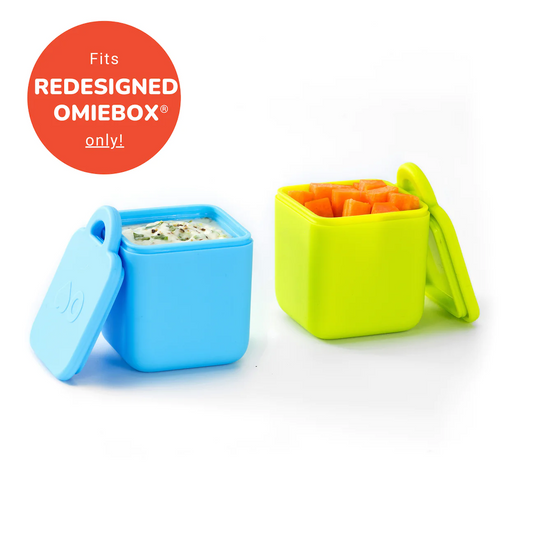 Omiedip Silicone Dip Containers Set Blue & Lime