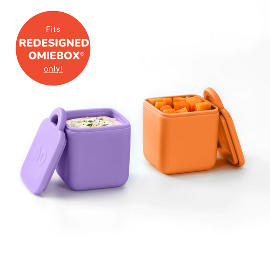 Omiedip Silicone Dip Containers Set Purple & Orange