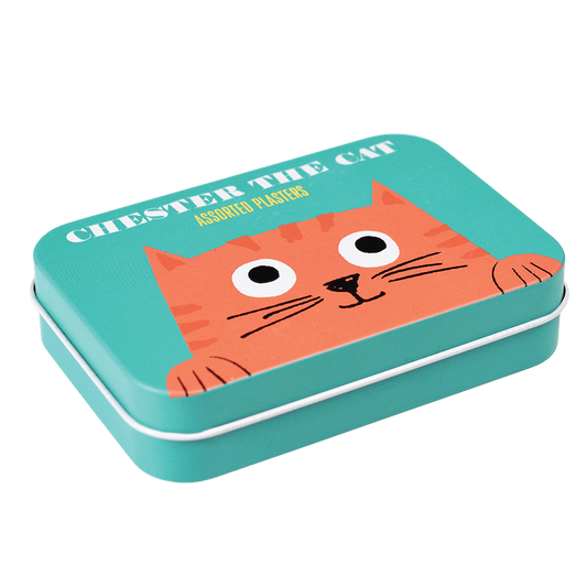 Chester The Cat Bandaids In Tin